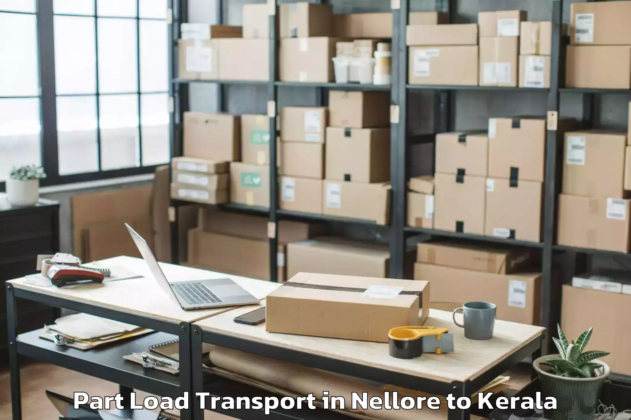 Nellore to Shoranur Part Load Transport Booking